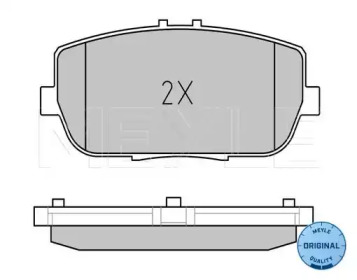 Комплект тормозных колодок (MEYLE: 025 242 9813/W)