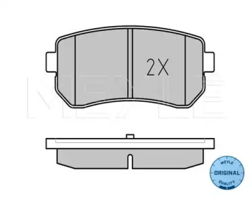 Комплект тормозных колодок (MEYLE: 025 243 2015/W)