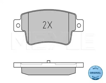 Комплект тормозных колодок (MEYLE: 025 243 4917/W)