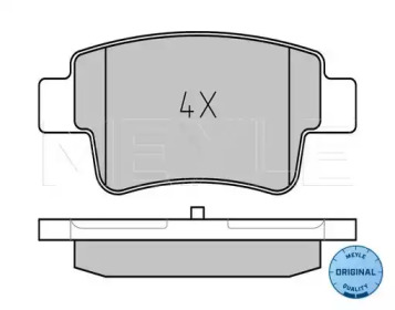 Комплект тормозных колодок (MEYLE: 025 243 4917)