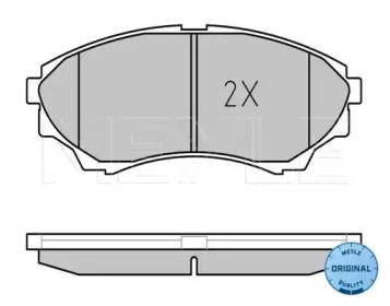 Комплект тормозных колодок (MEYLE: 025 243 5316/W)