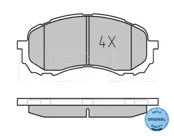 Комплект тормозных колодок (MEYLE: 025 243 7217/W)