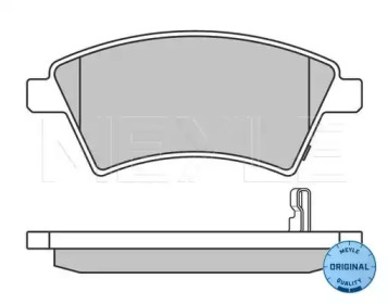 Комплект тормозных колодок (MEYLE: 025 243 9116/W)