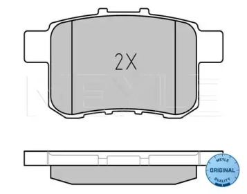 Комплект тормозных колодок (MEYLE: 025 244 3514/W)