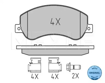Комплект тормозных колодок (MEYLE: 025 244 8418)