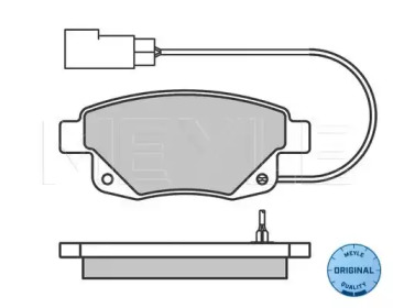 Комплект тормозных колодок (MEYLE: 025 244 8617/W)