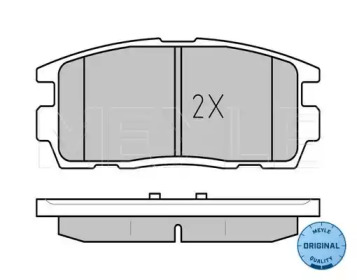 Комплект тормозных колодок (MEYLE: 025 244 9815/W)