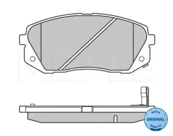 Комплект тормозных колодок (MEYLE: 025 245 0116/W)