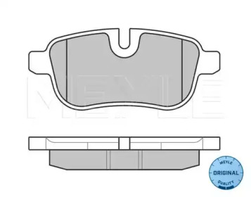 Комплект тормозных колодок (MEYLE: 025 245 5918)