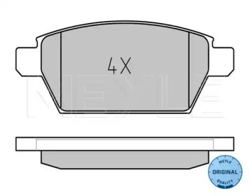 Комплект тормозных колодок (MEYLE: 025 245 8114)
