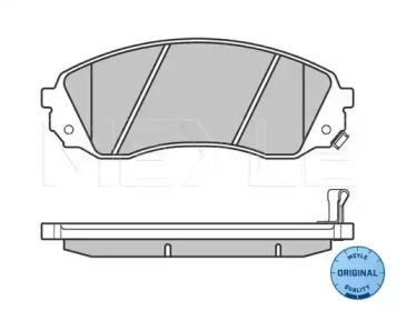 Комплект тормозных колодок (MEYLE: 025 245 9717/W)