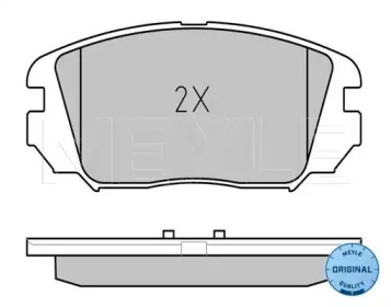 Комплект тормозных колодок (MEYLE: 025 246 1817/W)
