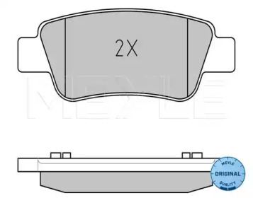 Комплект тормозных колодок (MEYLE: 025 246 3516/W)