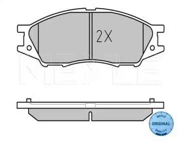 Комплект тормозных колодок (MEYLE: 025 246 4815/W)