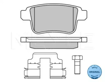 Комплект тормозных колодок (MEYLE: 025 246 9216)