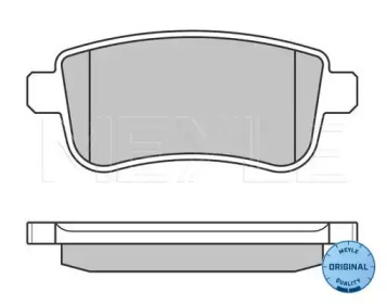 Комплект тормозных колодок (MEYLE: 025 248 2015)