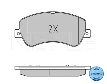 Комплект тормозных колодок (MEYLE: 025 248 6720)