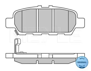 Комплект тормозных колодок (MEYLE: 025 248 7113/W)