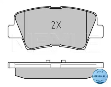 Комплект тормозных колодок (MEYLE: 025 249 3415/W)