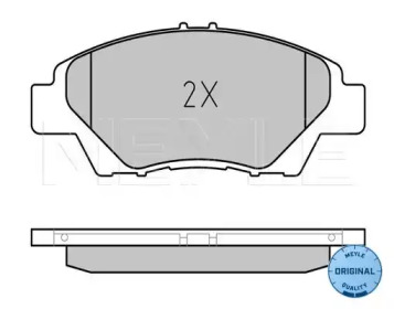 Комплект тормозных колодок (MEYLE: 025 249 7915/W)