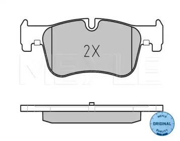 Комплект тормозных колодок (MEYLE: 025 250 1418)