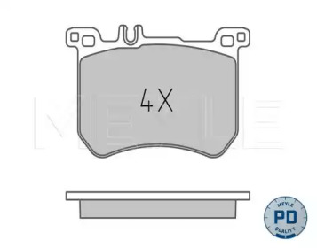 Комплект тормозных колодок (MEYLE: 025 251 8317/PD)