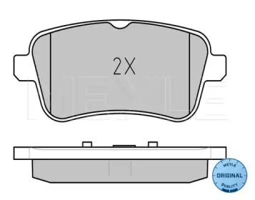 Комплект тормозных колодок (MEYLE: 025 252 1516)
