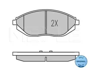 Комплект тормозных колодок (MEYLE: 025 252 6817/W)
