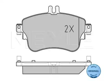 Комплект тормозных колодок (MEYLE: 025 253 2619)