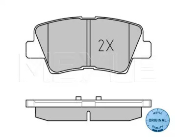 Комплект тормозных колодок (MEYLE: 025 253 3715/W)