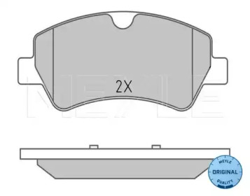 Комплект тормозных колодок (MEYLE: 025 256 0418)
