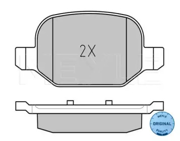 Комплект тормозных колодок (MEYLE: 025 256 5217)