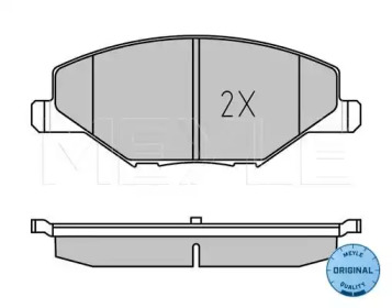 Комплект тормозных колодок (MEYLE: 025 256 8118)
