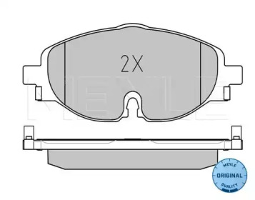 Комплект тормозных колодок (MEYLE: 025 256 8320)