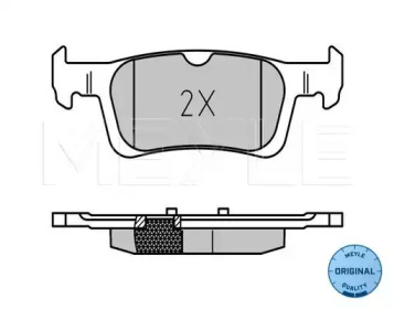 Комплект тормозных колодок (MEYLE: 025 258 4116)
