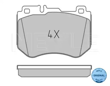 Комплект тормозных колодок (MEYLE: 025 259 9719)