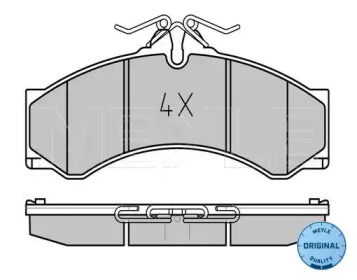 Комплект тормозных колодок (MEYLE: 025 290 7620)
