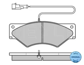 Комплект тормозных колодок (MEYLE: 025 291 0720/W)