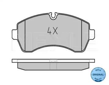 Комплект тормозных колодок (MEYLE: 025 292 0020)