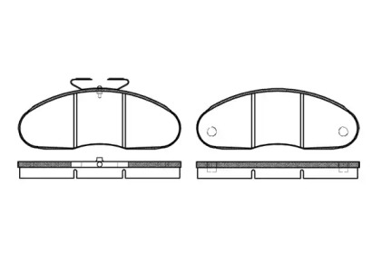 Комплект тормозных колодок (REMSA: 0048.00)