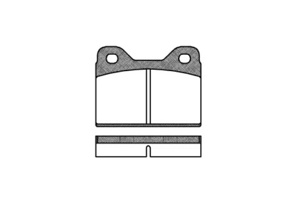 Комплект тормозных колодок (REMSA: 0073.00)