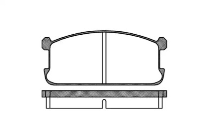 Комплект тормозных колодок (REMSA: 0106.00)