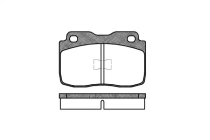 Комплект тормозных колодок (REMSA: 0114.00)