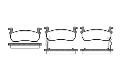 Комплект тормозных колодок (REMSA: 0174.02)
