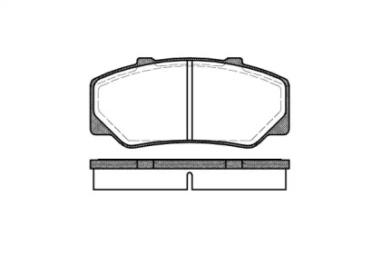 Комплект тормозных колодок (REMSA: 0176.00)