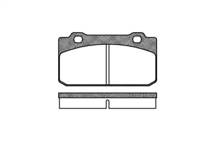 Комплект тормозных колодок (REMSA: 0210.00)