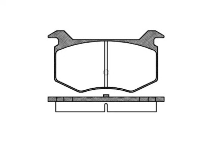 Комплект тормозных колодок (REMSA: 0388.00)