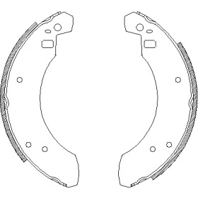 Комлект тормозных накладок (REMSA: 4255.00)