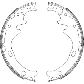 Комлект тормозных накладок (REMSA: 4358.00)