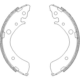 Комлект тормозных накладок (REMSA: 4367.01)